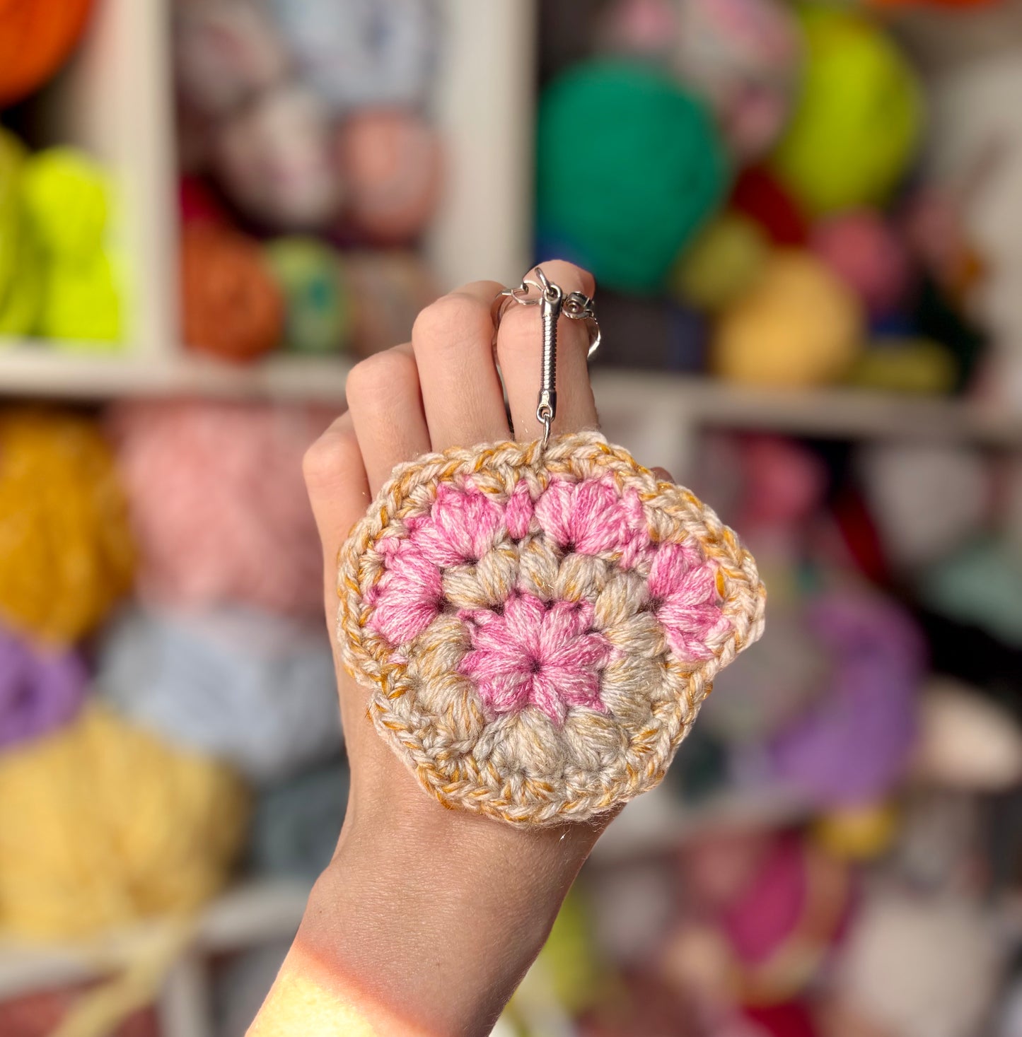 Orange Kitty Paw Keychain