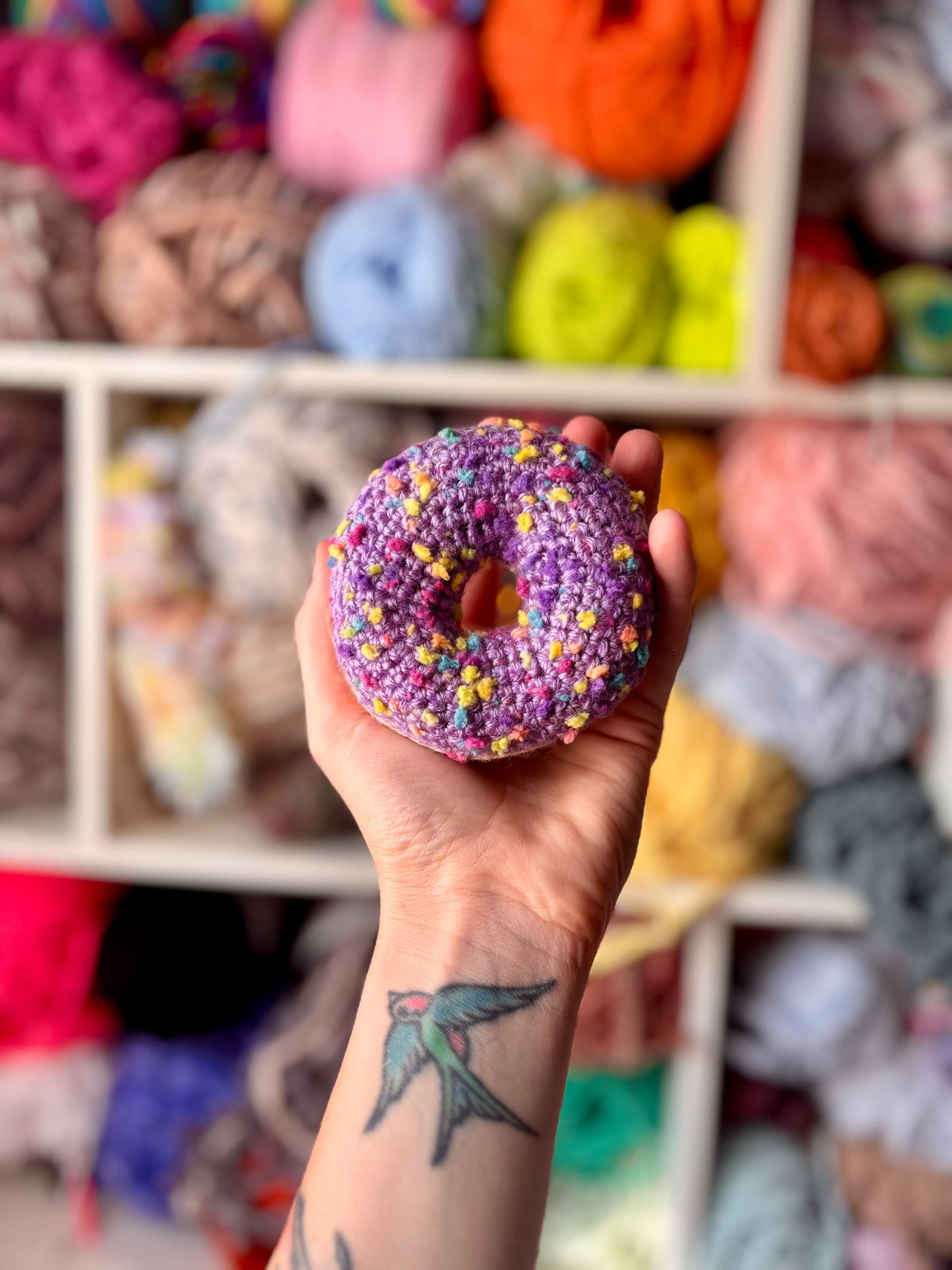 Catnip Lavender Sprinkle Donut