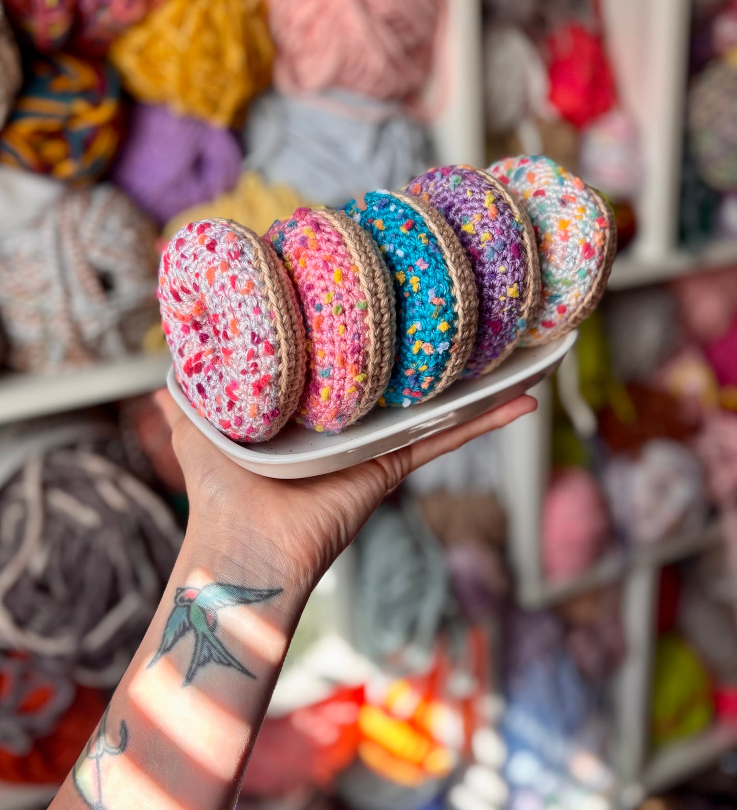 Catnip Strawberry Sprinkle Donut